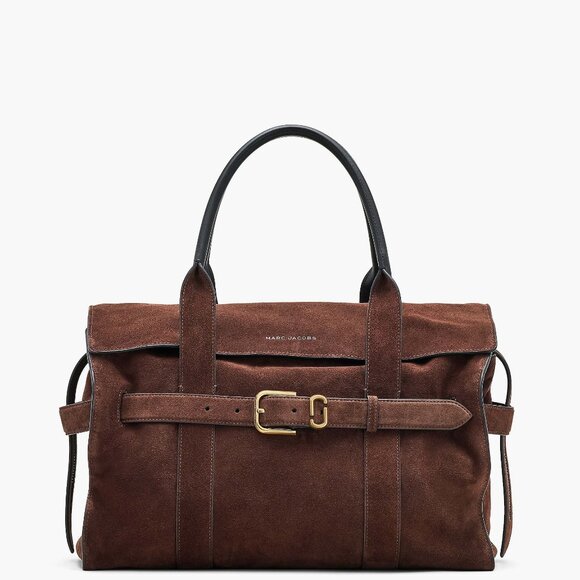 Brand new Marc Jacobs dakota chocolate suede tote with tags - Picture 2 of 6